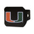 Miami Hurricanes Black Hitch Cover - Color