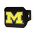 Michigan Wolverines Black Hitch Cover - Color