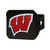 Wisconsin Badgers Black Hitch Cover - Color