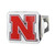 Nebraska Cornhuskers Chrome Hitch Cover - Color