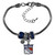 New York Rangers Euro Bead Bracelet