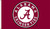 Alabama Crimson Tide NCAA College Circle Logo Flag