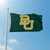 Baylor Bears NCAA 3' x 5' Green Flag - BU Logo - Outside Flying on a Flag Pole