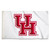 Houston Cougars NCAA White Logo Flag