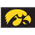 Iowa Hawkeyes NCAA Black Logo Flag