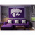 Kansas State Wildcats NCAA 3' x 5' Purple Logo Flag - Indoors in a Fan Cave - Hanging On  the Wall