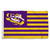 LSU Tigers NCAA American Stripes Flag