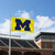 Michigan Wolverines NCAA 3' x 5' Maize & Blue Logo Flag - Outside Flying on a Flag Pole