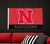 University Of Nebraska NCAA Nation Wordmark Logo Flag