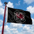 University Of South Carolina Gamecocks Collegiate 3' x 5' Black Logo Flag - Outdoors - Displayed flying from a flag pole