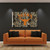 Texas Longhorns NCAA 3' x 5' Realtree Camo Wordmark Logo Flag - Indoors hanging on a Wall in a Man Cave