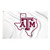 Texas A&M Aggies NCAA 3' x 5' White State Logo Flag - Front view showing Texas State outline with A&M logo in center