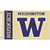 Washington Huskies NCAA Logo Flag