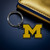 University Of Michigan NCAA Rubber Logo Keychain