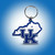 Kentucky Wildcats NCAA Home State Flex Key Chain - on a Kentucky blue and white color gradient background