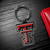 Texas Tech University NCAA Rubber Logo Keychain