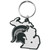 Michigan State Spartans Home State Flex Key Chain