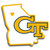 Georgia Tech Yellow Jackets Home State Decal