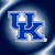Kentucky Wildcats NCAA Large Logo Decal Sticker - On a Wildcats Blue and White Color Background