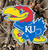 The University Of Kansas NCAA Camouflage Logo Flag The University Of Kansas NCAA Camouflage Logo Flag