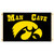 Iowa Hawkeyes NCAA Logo Black Man Cave Flag