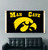 University Of Iowa NCAA Black Man Cave Banner Flag