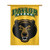Baylor University Collegiate Mascot Banner - Green and Gold Vertical Flag