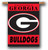 Georgia Bulldogs 2 Sided 28 X 40 Banner Flag