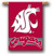 Washington State Cougars 2 Sided 28 X 40 Banner Flag