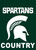 Michigan State Spartans NCAA Garden Logo Flag