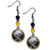 Buffalo Sabres Fan Bead Dangle Earrings