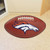 Denver Broncos Logo Football Mat