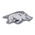 Arkansas Razorbacks Chrome Metal Emblem