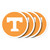 Tennessee Volunteers NCAA Coaster Set - 4 Pack - Orange and White Tennessee Volunteers NCAA Coaster Set - 4 Pack - Orange and White