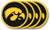 Iowa Hawkeyes NCAA Coaster Set