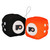 Philadelphia Flyers NHL Black & Orange Plush Fuzzy Logo Dice