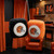 Cincinnati Bengals Black & Orange Plush Fuzzy Logo Dice - Displayed hanging in a team fan cave room