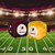 Washington Redskins NFL Plush Fuzzy Logo Dice - On football field and stadium background.