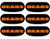 Chicago Bears Eye Black Stickers 6ct