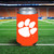 Clemson University NCAA Orange Logo Can Cooler - on a football field background