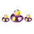 Kansas State Wildcats NCAA All Star Toy Rubber Ducks Kansas State Wildcats NCAA All Star Toy Rubber Ducks
