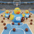 North Carolina Tar Heels NCAA All Star Rubber Duck Toy (3 Pack) – Vinyl Ducks with Authentic Team Colors and Logos - Displayed on a blue and white basketball court.