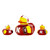 Nebraska Cornhuskers NCAA Toy Rubber Duck (3 Pack)