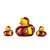 Alabama Crimson Tide NCAA All‑Star Rubber Ducks 3‑Pack – Vinyl Team‑Color Duck Set