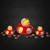 Ohio State Buckeyes NCAA Football Rubber Toy Ducks - Displayed on a black background with little buckeyes
