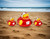University Of Wisconsin NCAA Toy Rubber Logo Ducks - On the Beach