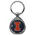 Illinois Fighting Illini Chrome Key Chain 