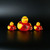 Louisville Cardinals NCAA Rubber Duck 3-Pack on black background