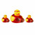 Louisville Cardinals NCAA Basketball 3-Pack Toy Rubber Ducks