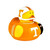 Tennessee Volunteers NCAA All Star 4" Rubber Duck Toy